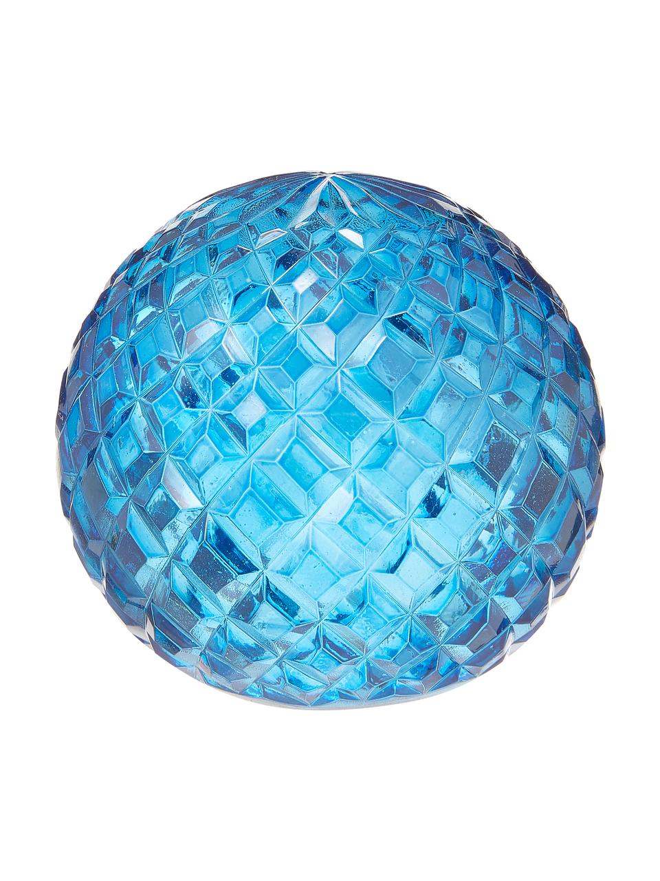 Figura decorativa de vidrio Kugel, Vidrio, Azul, Ø 7 x Al 9 cm