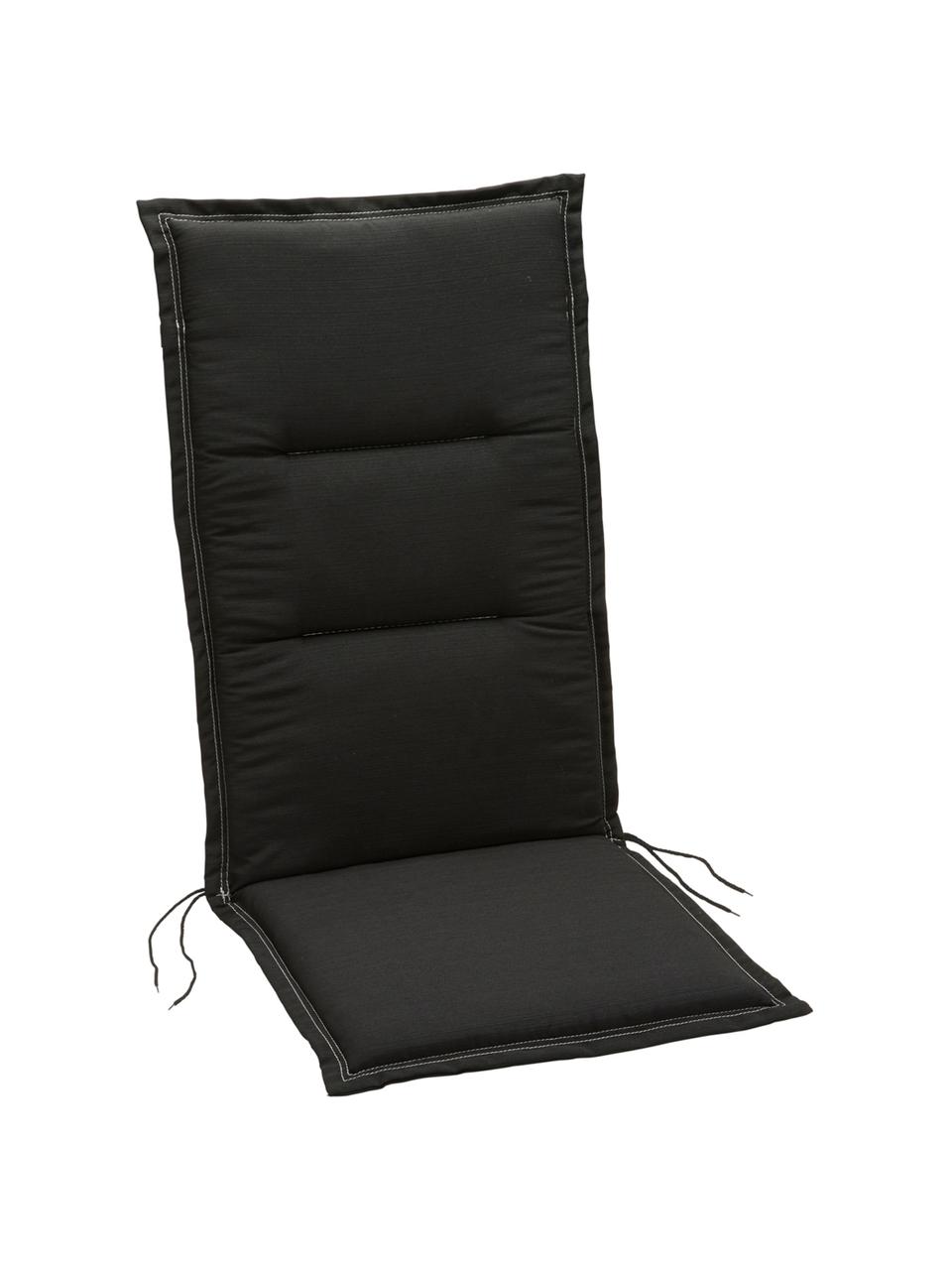 Cuscino sedia Club, Nero, Larg. 50 x Lung. 121 cm