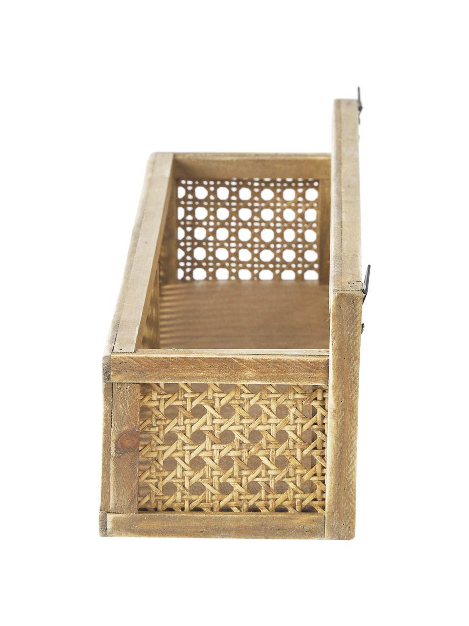 Wandregal Shelfi mit Wiener Geflecht, Rattan, Rattan, B 46 x H 13 cm