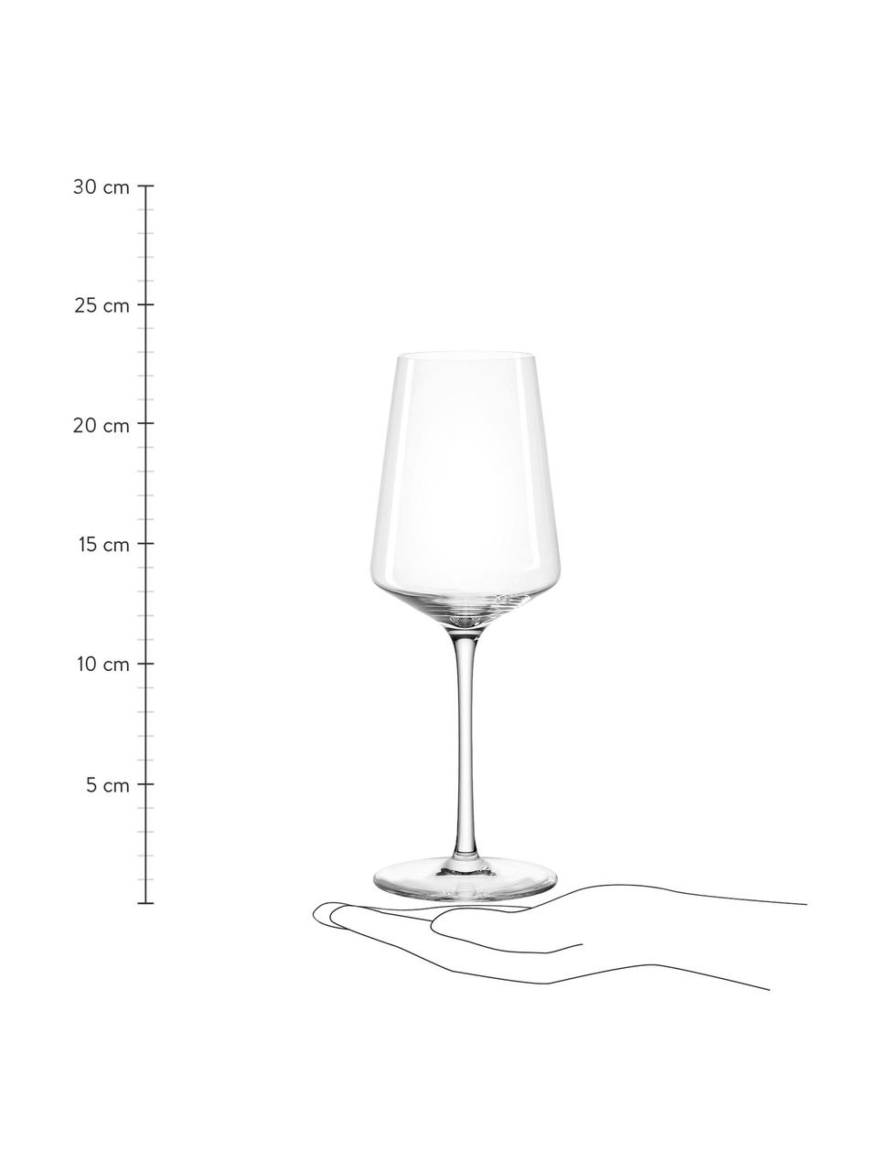 Bicchiere da vino bianco Puccini 6 pz, Vetro Teqton®, Trasparente, Ø 8 x Alt. 23 cm, 400 ml