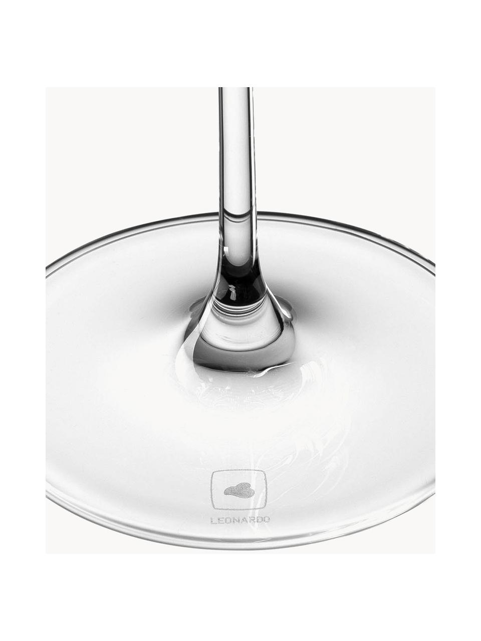 Copas de vino blanco Puccini, 6 uds., Vidrio Teqton®, Transparente, Ø 8 x Al 23 cm, 400 ml