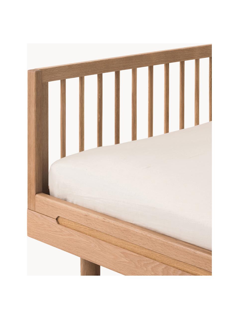 Cama infantil de madera de roble Pure, 90 x 200 cm, Madera de roble, Madera de roble, An 90 x L 200 cm