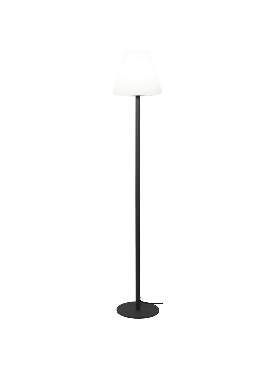 Outdoor LED-Stehlampe Gardenlight mit Stecker, Lampenschirm: Kunststoff, Lampenfuß: Metall, beschichtet, Weiß, Anthrazit, Ø 28 x H 150 cm