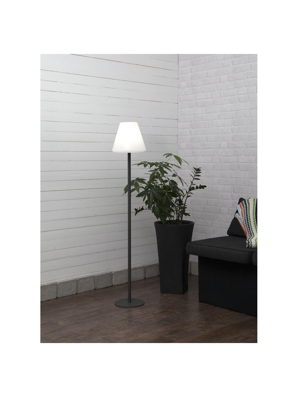 Venkovní stojací LED lampa se zástrčkou Gardenlight, Bílá, antracitová, Ø 28 cm, V 150 cm