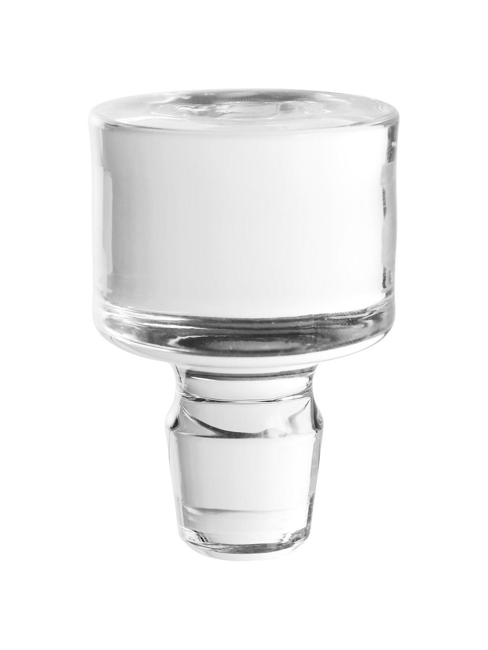 Decantador de cristal con relieve Fine, 860 ml, Cristal, Transparente, Al 22 cm, 860 ml