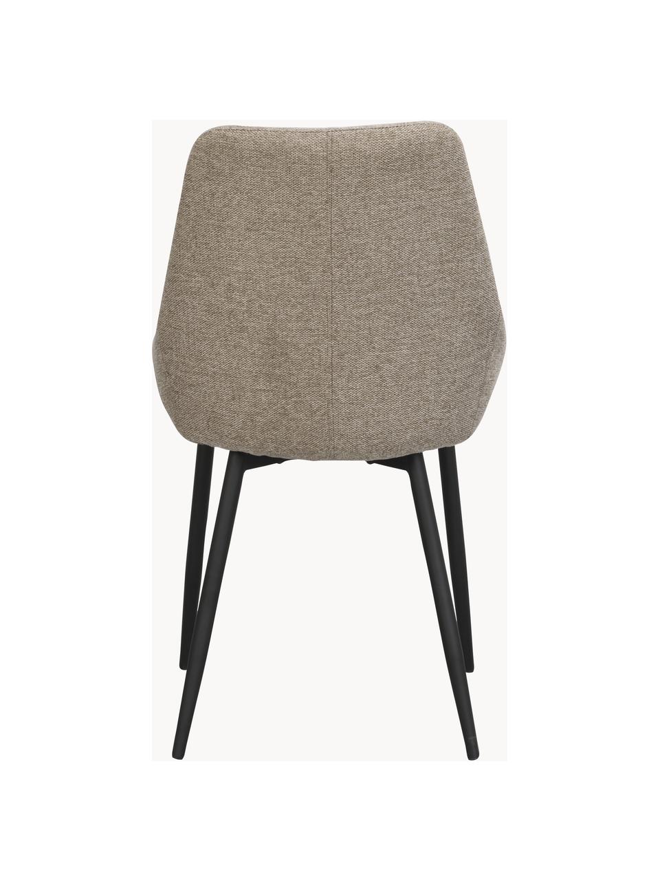 Čalouněné židle Sierra, 2 ks, Béžová, černá, Š 49 cm, H 55 cm