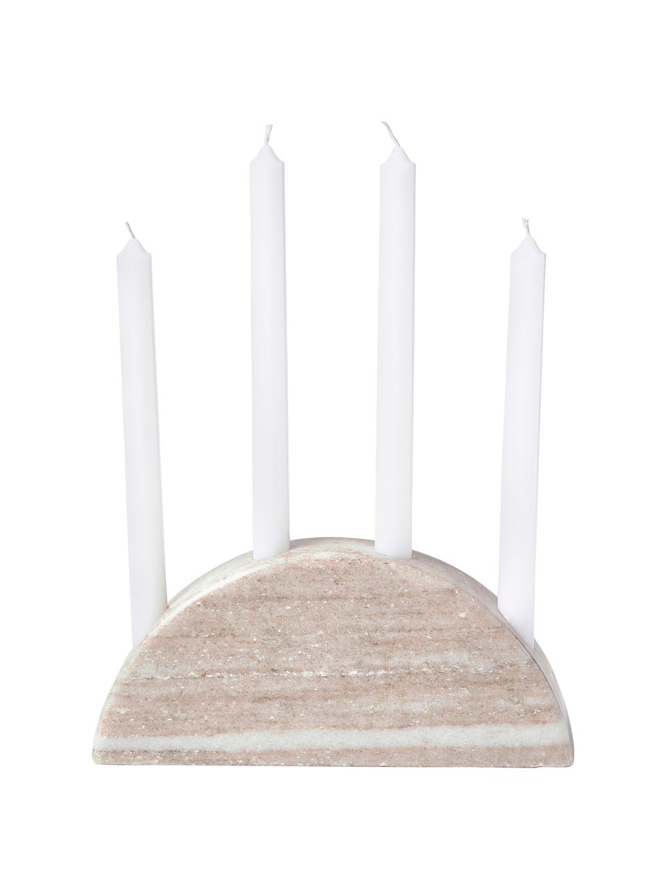 Candelabro in marmo Como, Marmo, Marrone marmorizzato, Larg. 28 x Alt. 12 cm