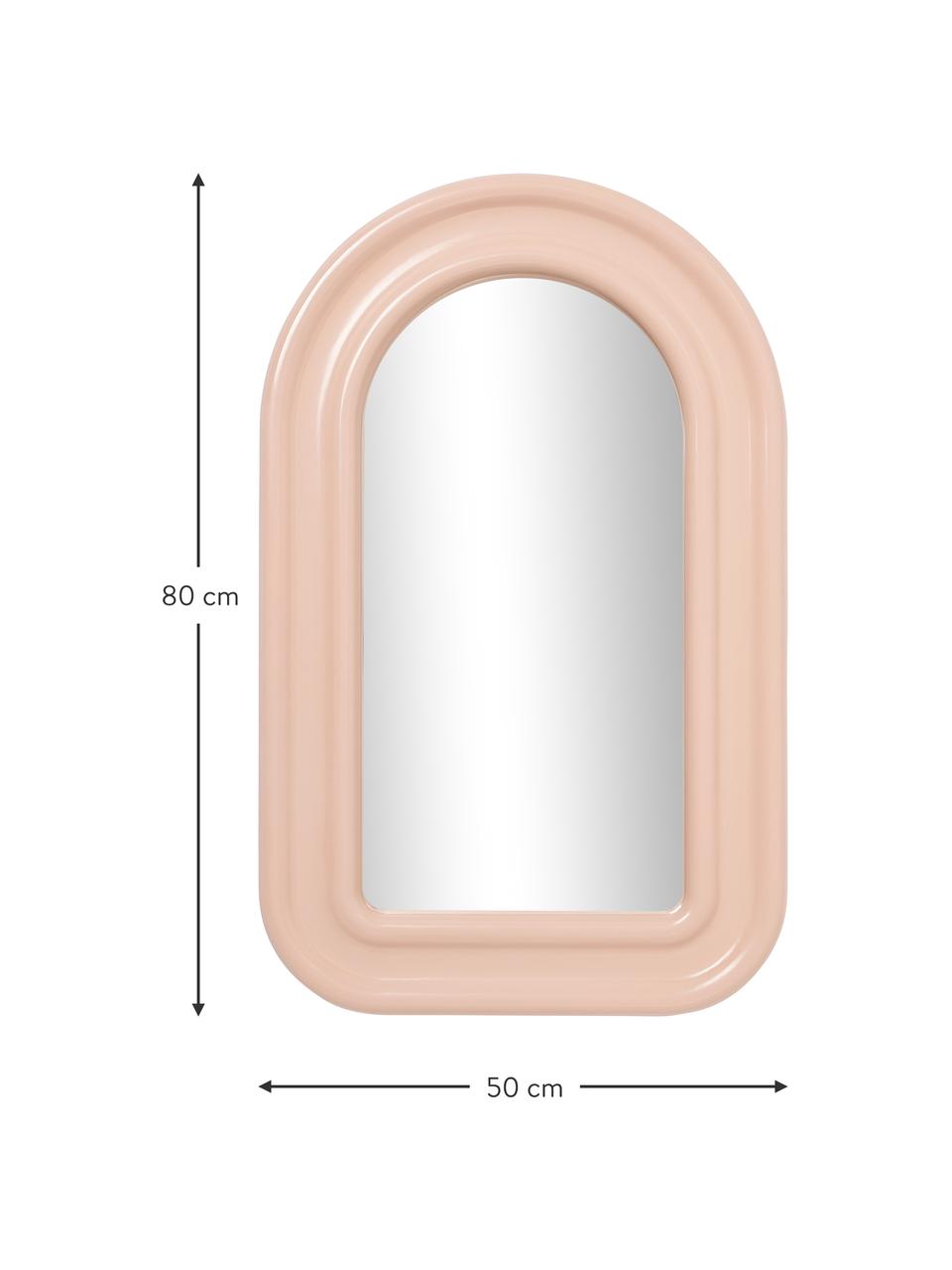 Nástěnné zrcadlo Selim, Růžová, Š 50 cm, V 80 cm