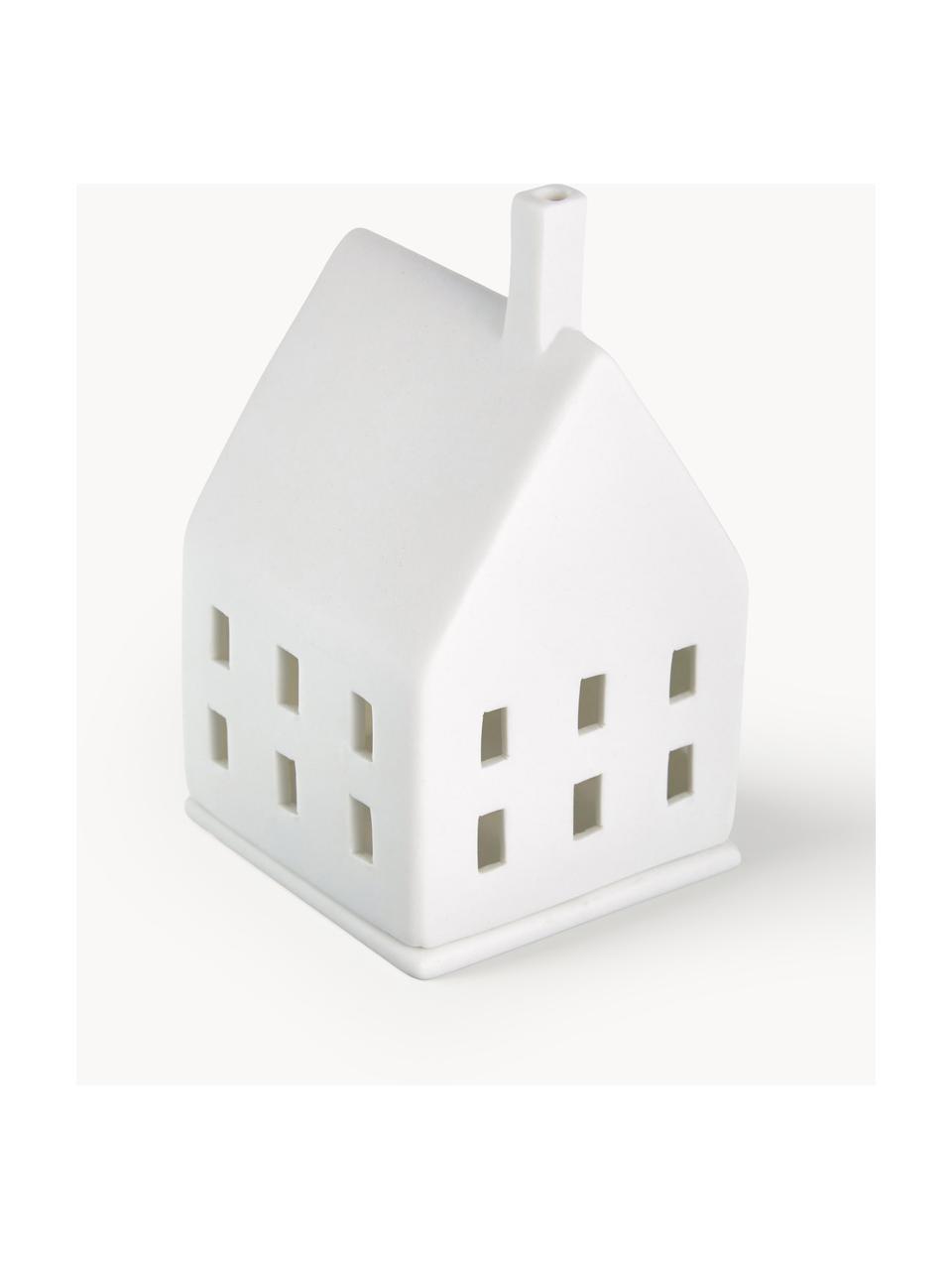 Porcelánový svícen Living, výška 10 cm, Porcelán, Bílá, Š 7 cm, V 10 cm