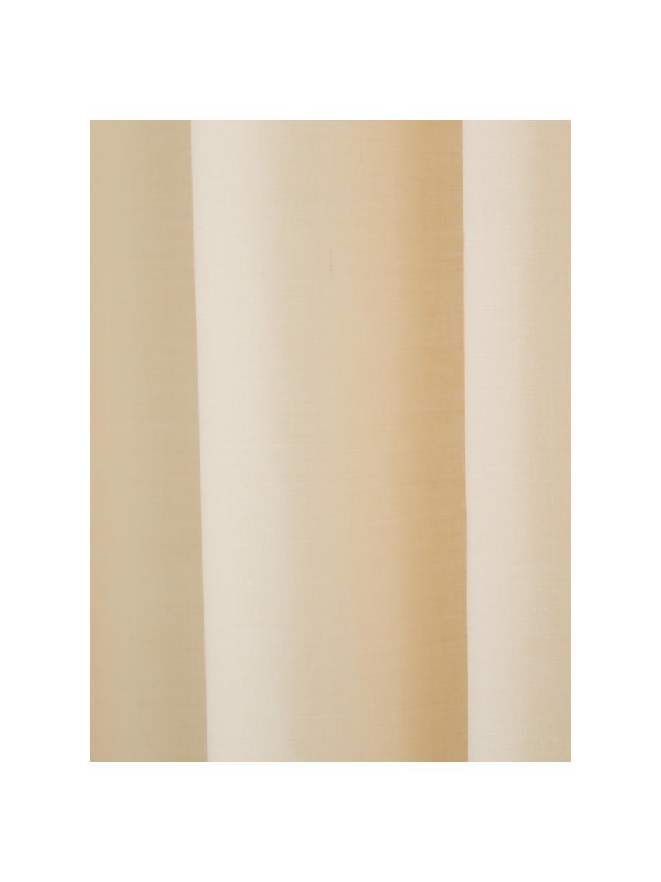 Cortina de baño Coloris, 67% poliéster, 33% algodón
Repelente al agua, no impermeable, Beige, An 180 x L 200 cm