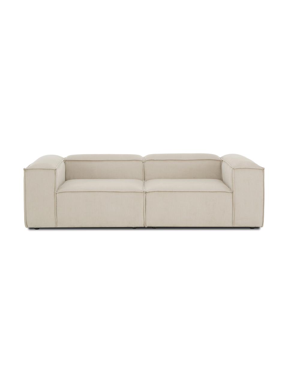 Modulárna pohovka z menčestru Lennon (3-miestna), Menčestrová béžová, Š 238 x H 119 cm