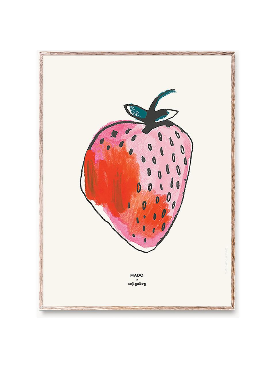 Plagát Strawberry, 230 g matný rafinovaný papier, digitálna tlač s 12 farbami.
Tento produkt je vyrobený z trvalo udržateľného dreva s certifikátom FSC®, Lomená biela, svetloružová, koralovočervená, Š 30 x V 40 cm
