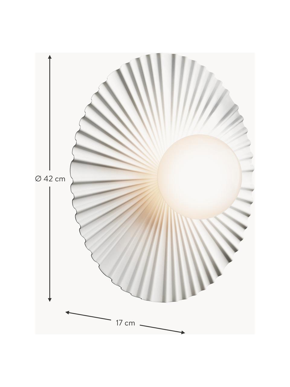 Lampa sufitowa Liila Muuse, Stelaż: metal powlekany, Biały, Ø 42 x W 17 cm