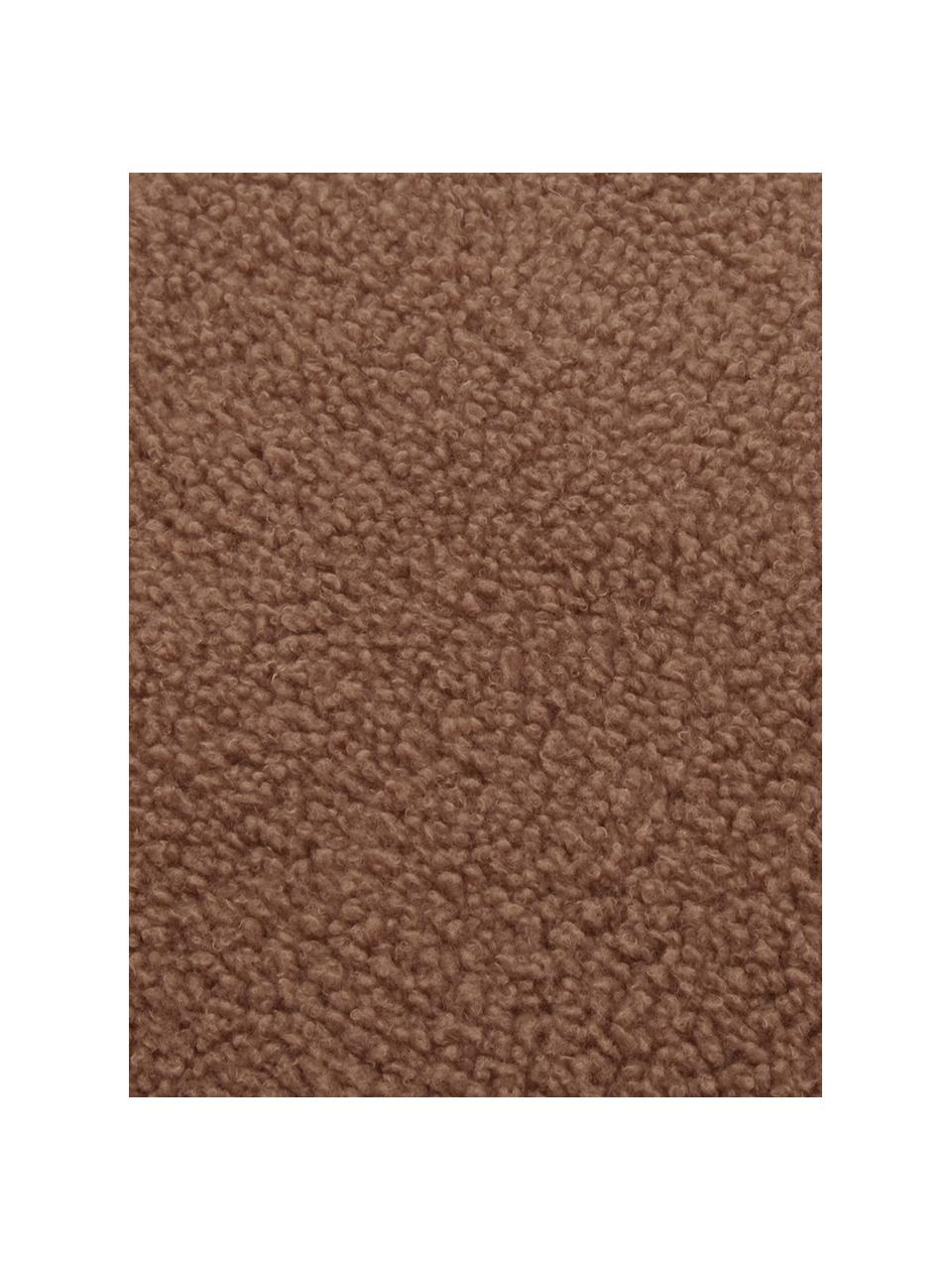 Teddy-Kissenhülle Mille, 100% Polyester (Teddyfell), Braun, B 60 x L 60 cm