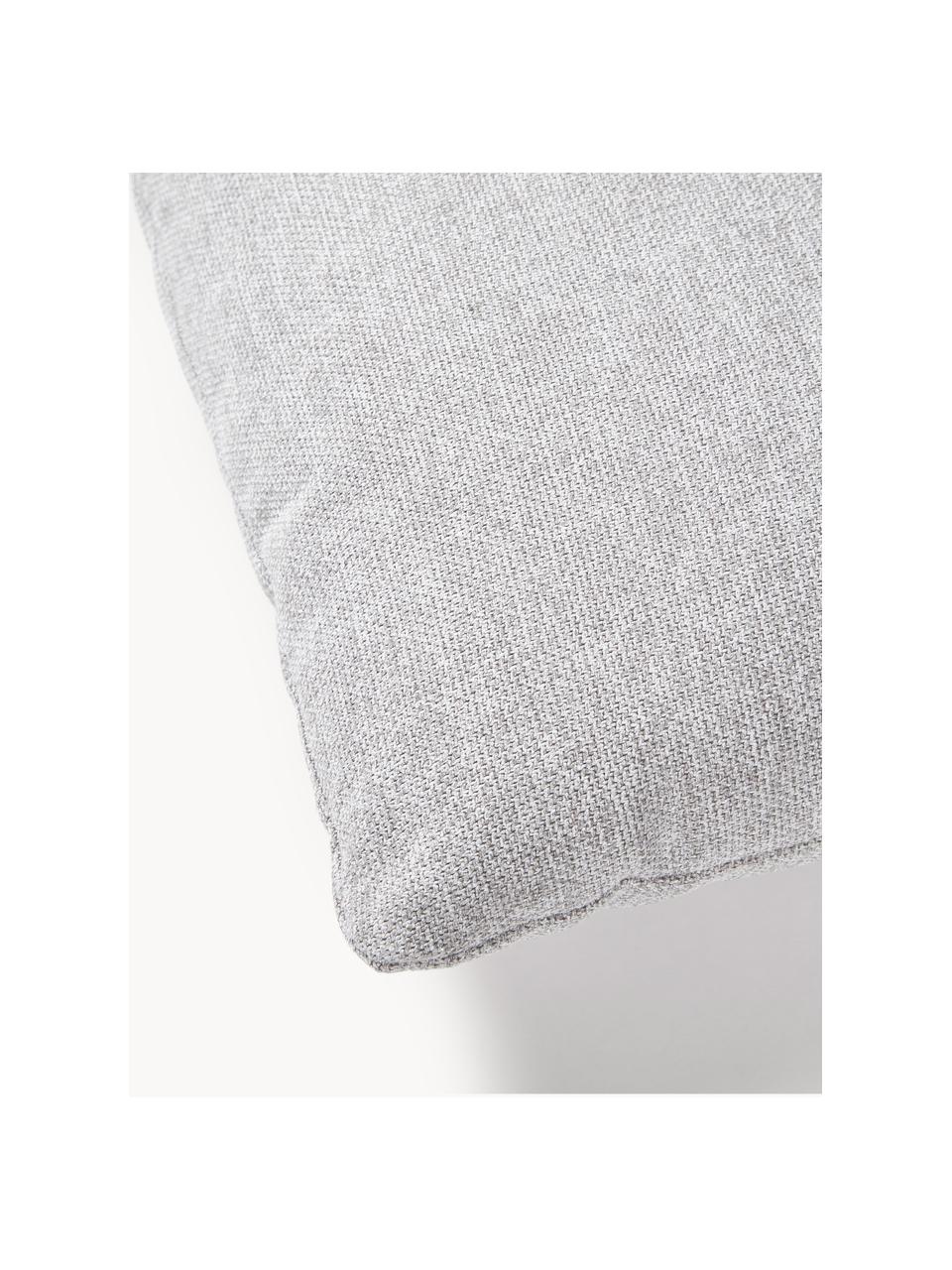 Coussin de canapé Melva, Tissu gris clair, larg. 50 x long. 50 cm