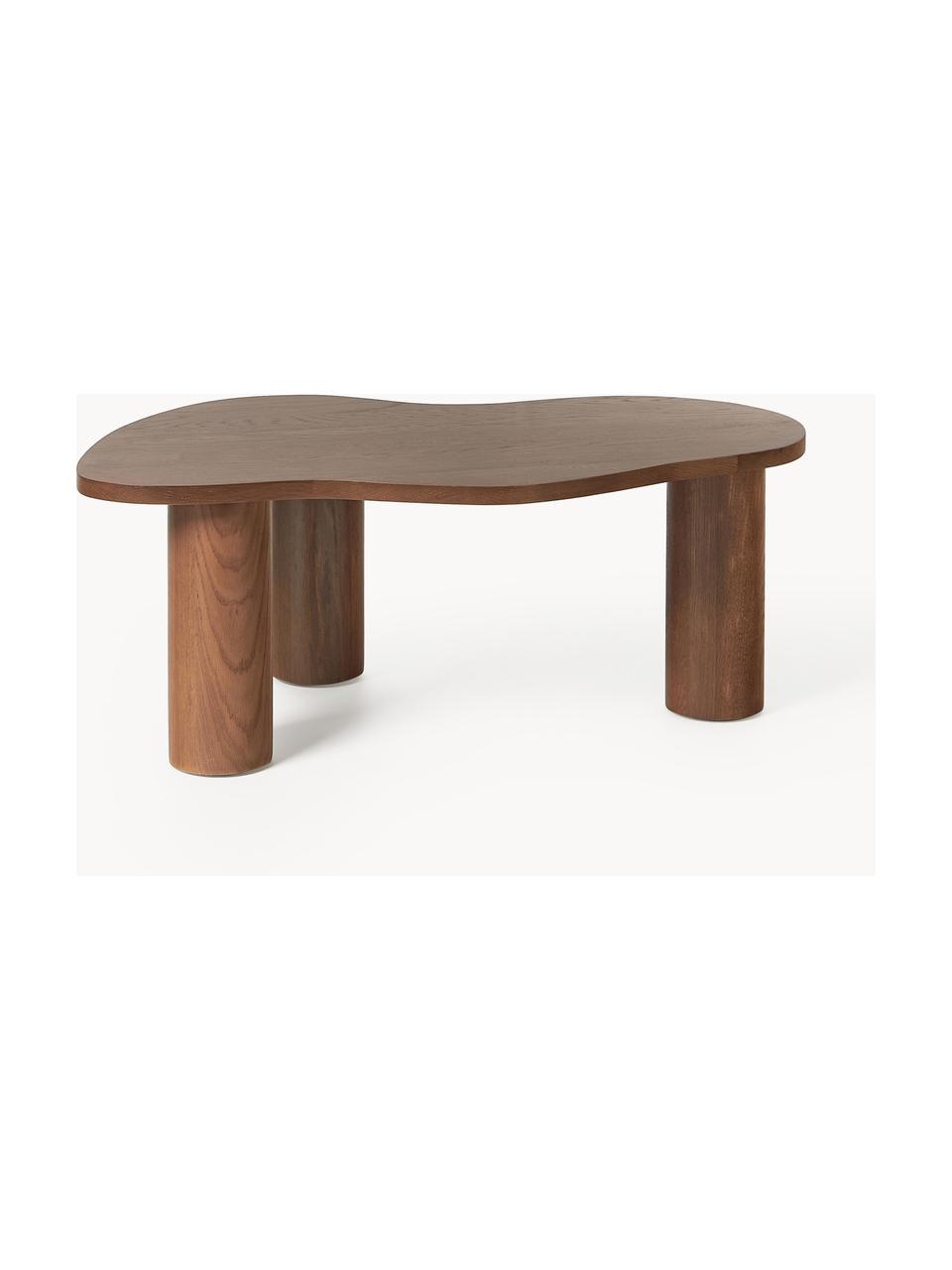 Konferenční stolek z dubového dřeva v organickém tvaru Didi, Masivní dubové dřevo, olejované

Tento produkt je vyroben z udržitelných zdrojů dřeva s certifikací FSC®., Ořechové dřevo, Š 90 cm, H 51 cm