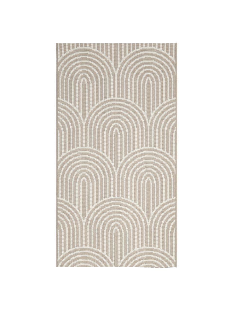 Interiérový/exteriérový koberec Arches, 86 % polypropylen, 14 % polyester, Béžová, Š 80 cm, D 150 cm (velikost XS)