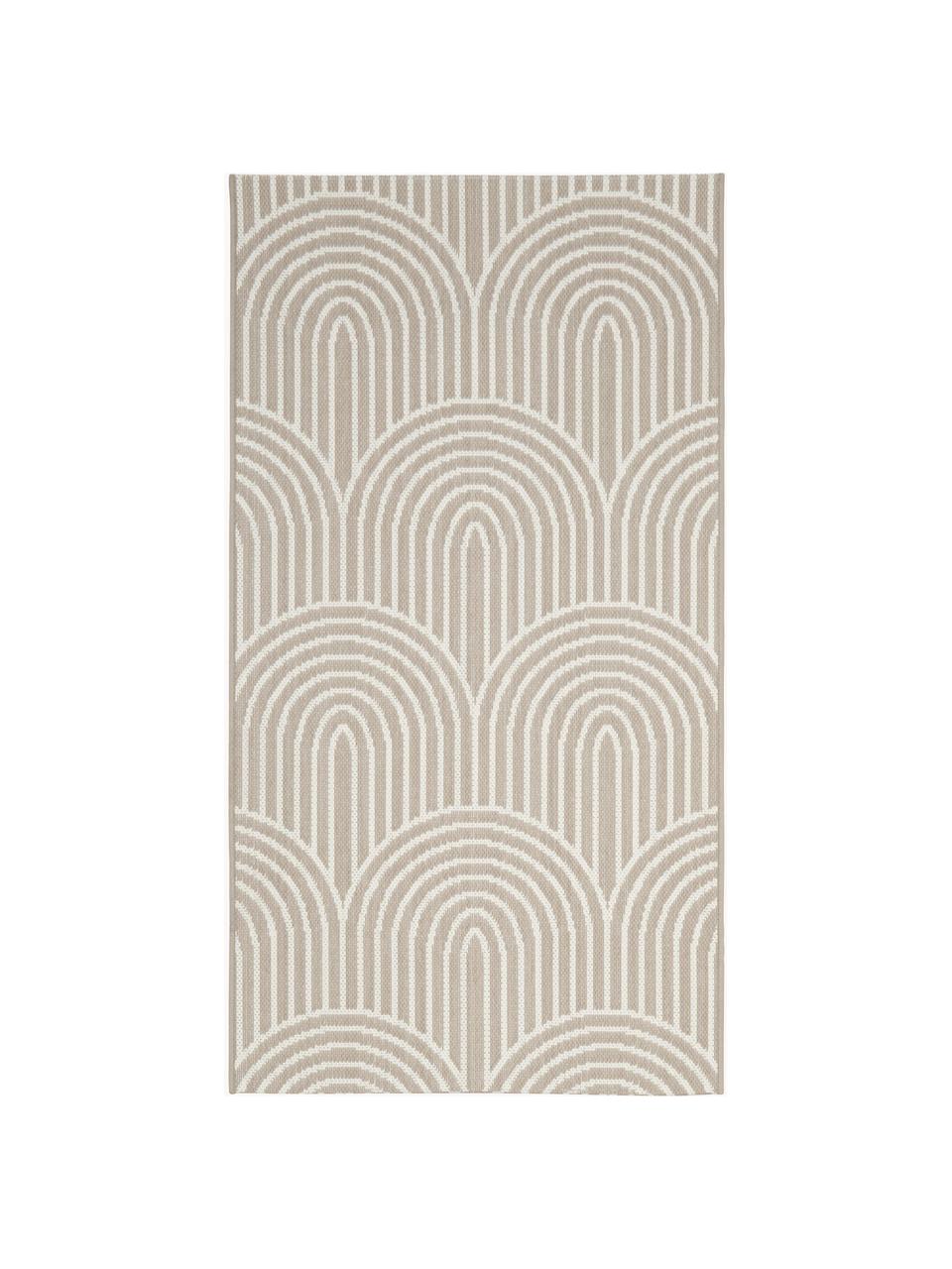 Tapis d'extérieur Arches, 86 % polypropylène, 14 % polyester, Beige, larg. 80 x long. 150 cm (taille XS)