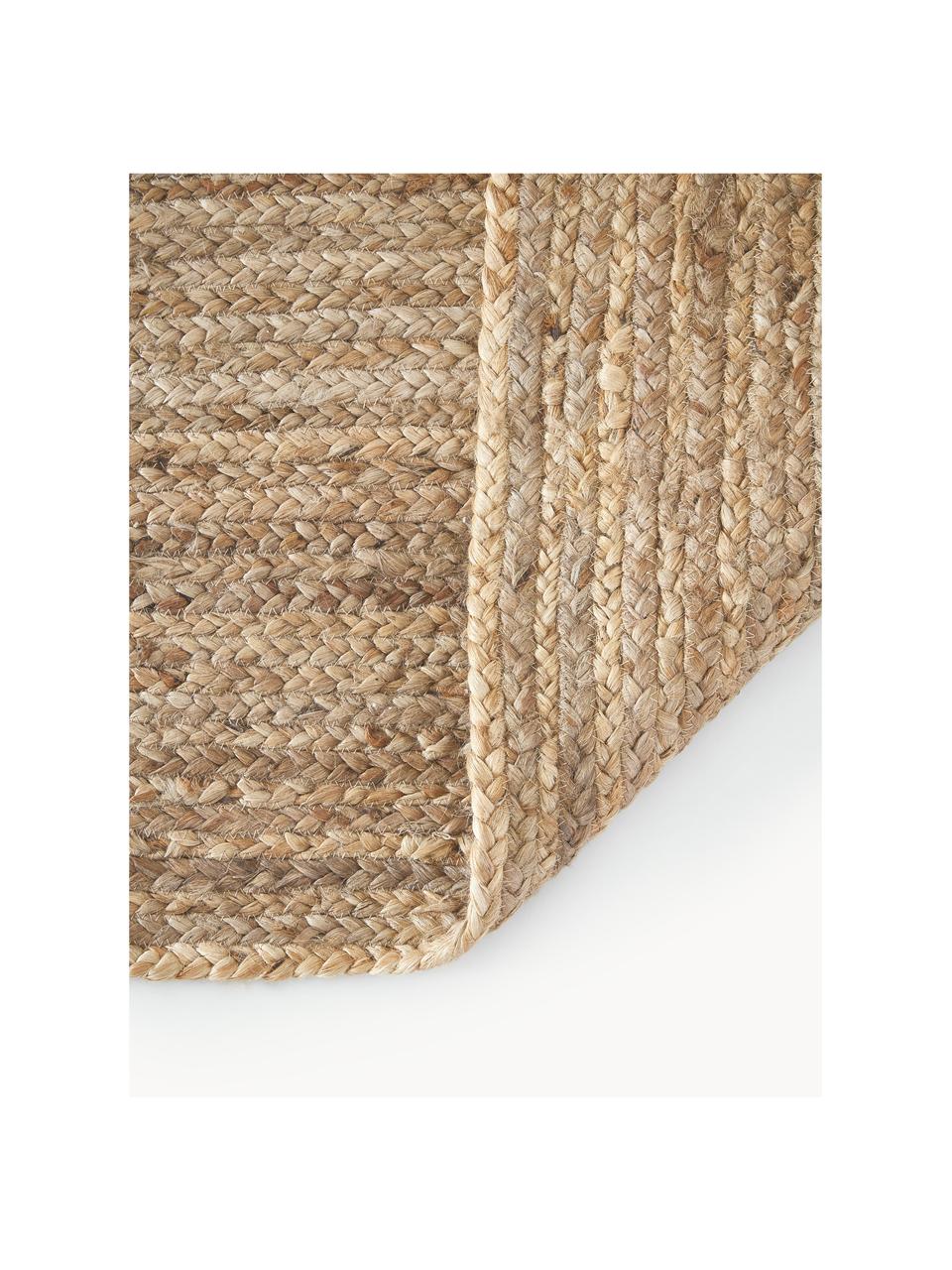 Handgefertigter Jute-Teppich Sharmila, 100 % Jute, Braun, B 60 x L 90 cm (Grösse XXS)