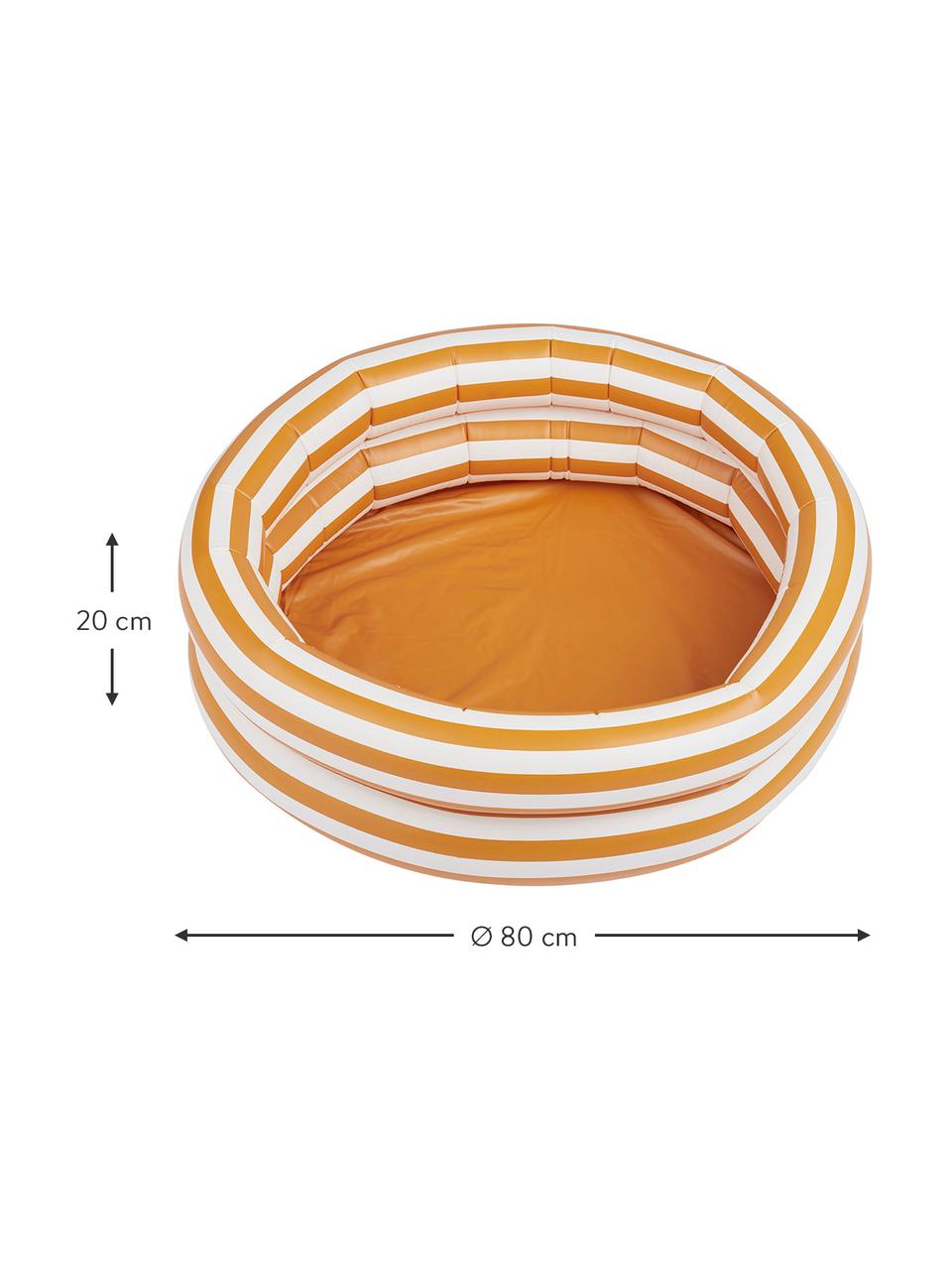 Piscina per bambini Leonore, Materiale sintetico (PCV), Arancione, bianco, nero, Ø 80 x Alt. 20 cm