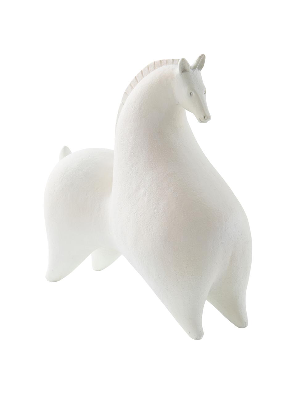 Dekorace Handsome, Polyresin, Tlumeně bílá, Š 26 cm, V 24 cm