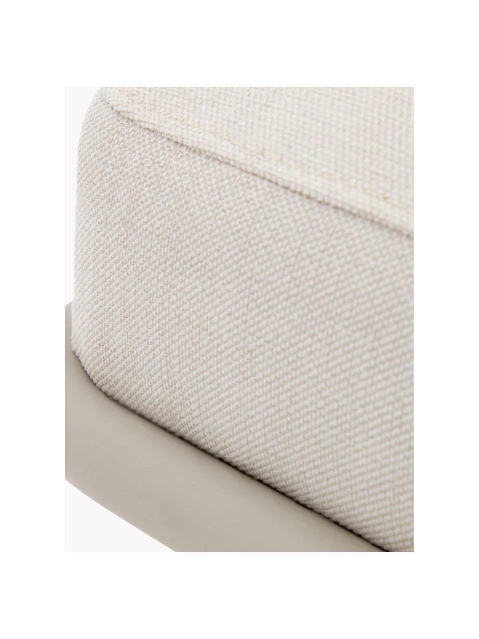 Chenille-Polsterbank Compo, Bezug: Chenille (100 % Polyester, Gestell: Metall, lackiert, Chenille Hellbeige, Greige, B 130 x T 44 cm
