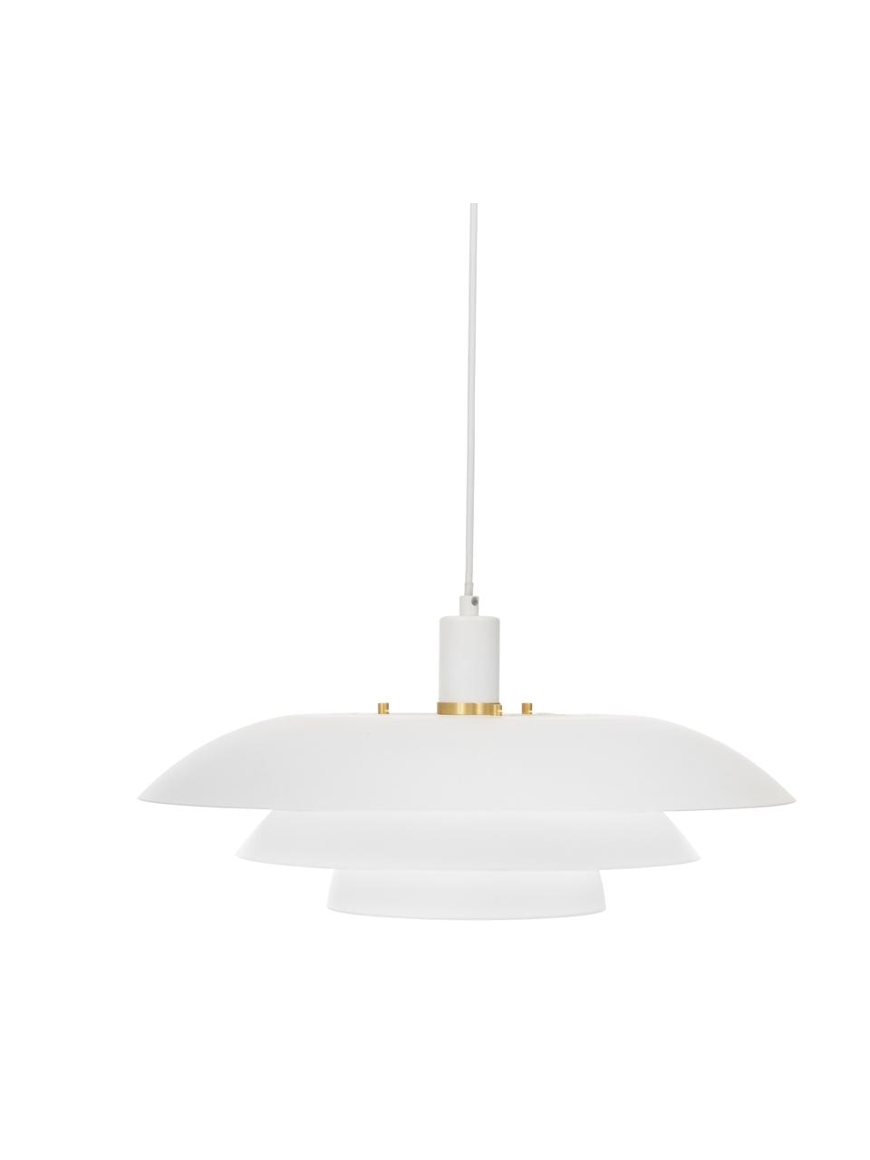 Závesná lampa Epsilion, Biela, Ø 45 x V 21 cm