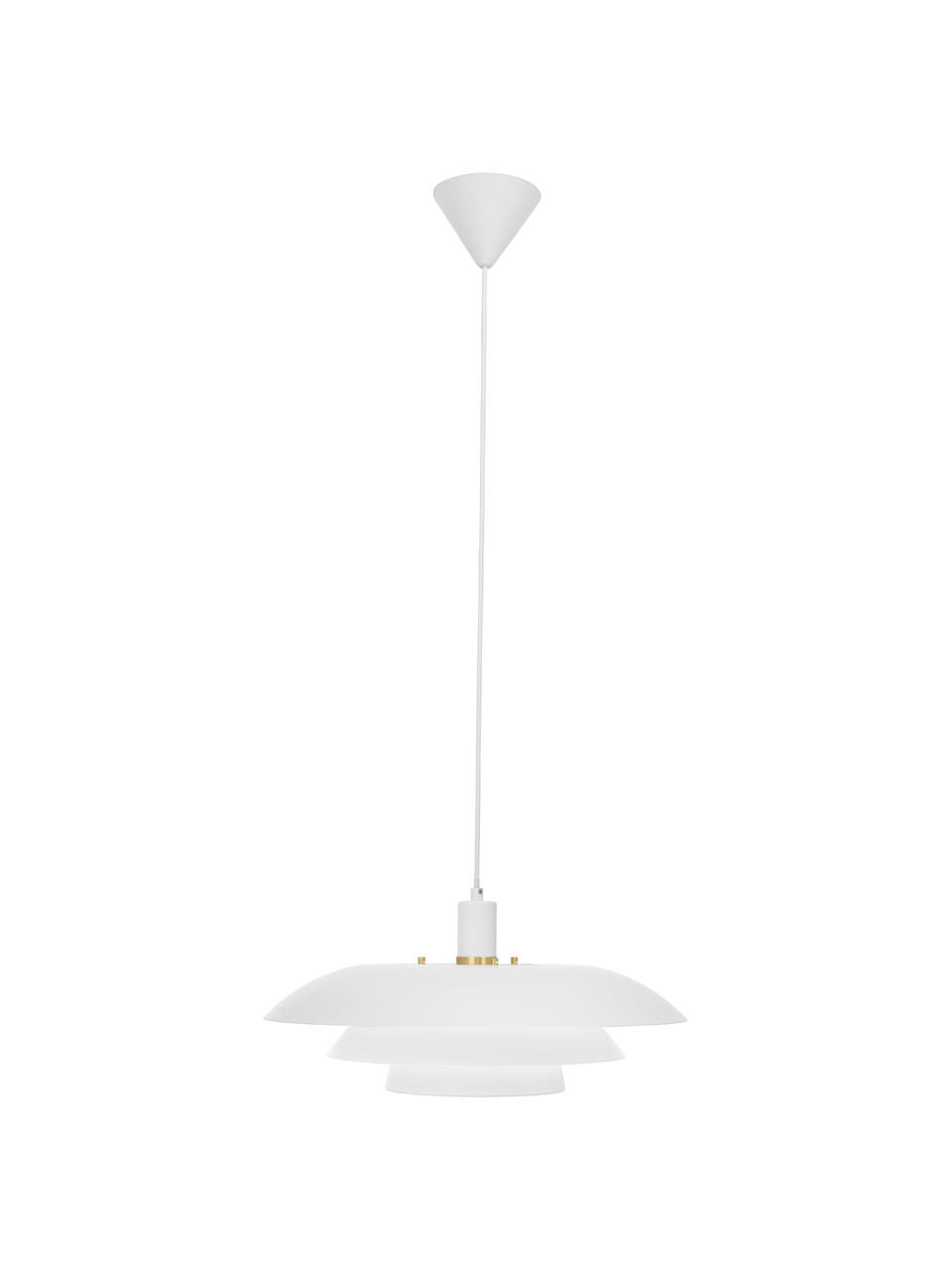 Lampa wisząca Epsilion, Biały, Ø 45 x W 21 cm