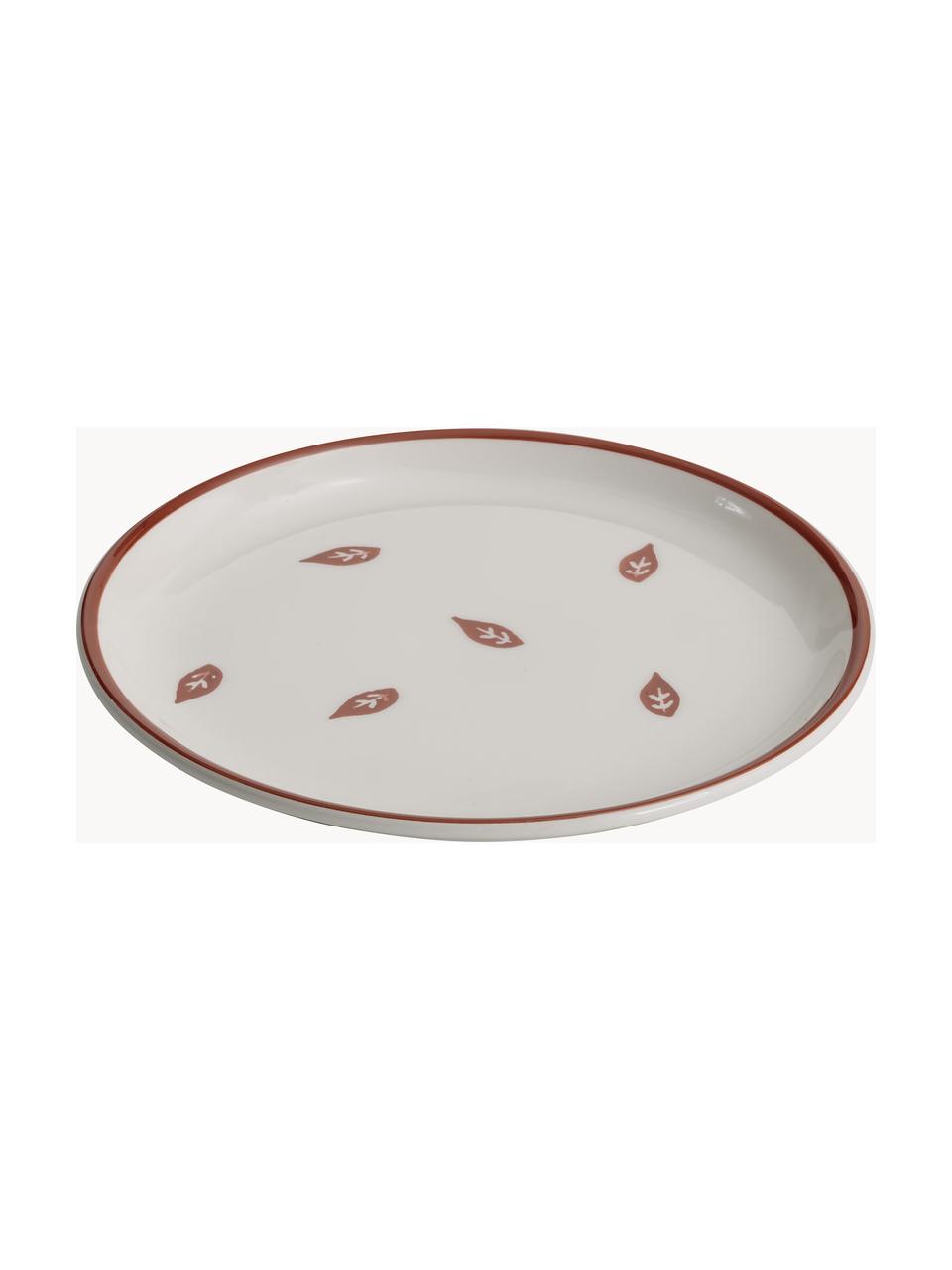 Sada ručně vyrobených snídaňových talířů Desserti, 6 dílů, Keramika, Více barev, tlumeně bílá, Ø 23 cm