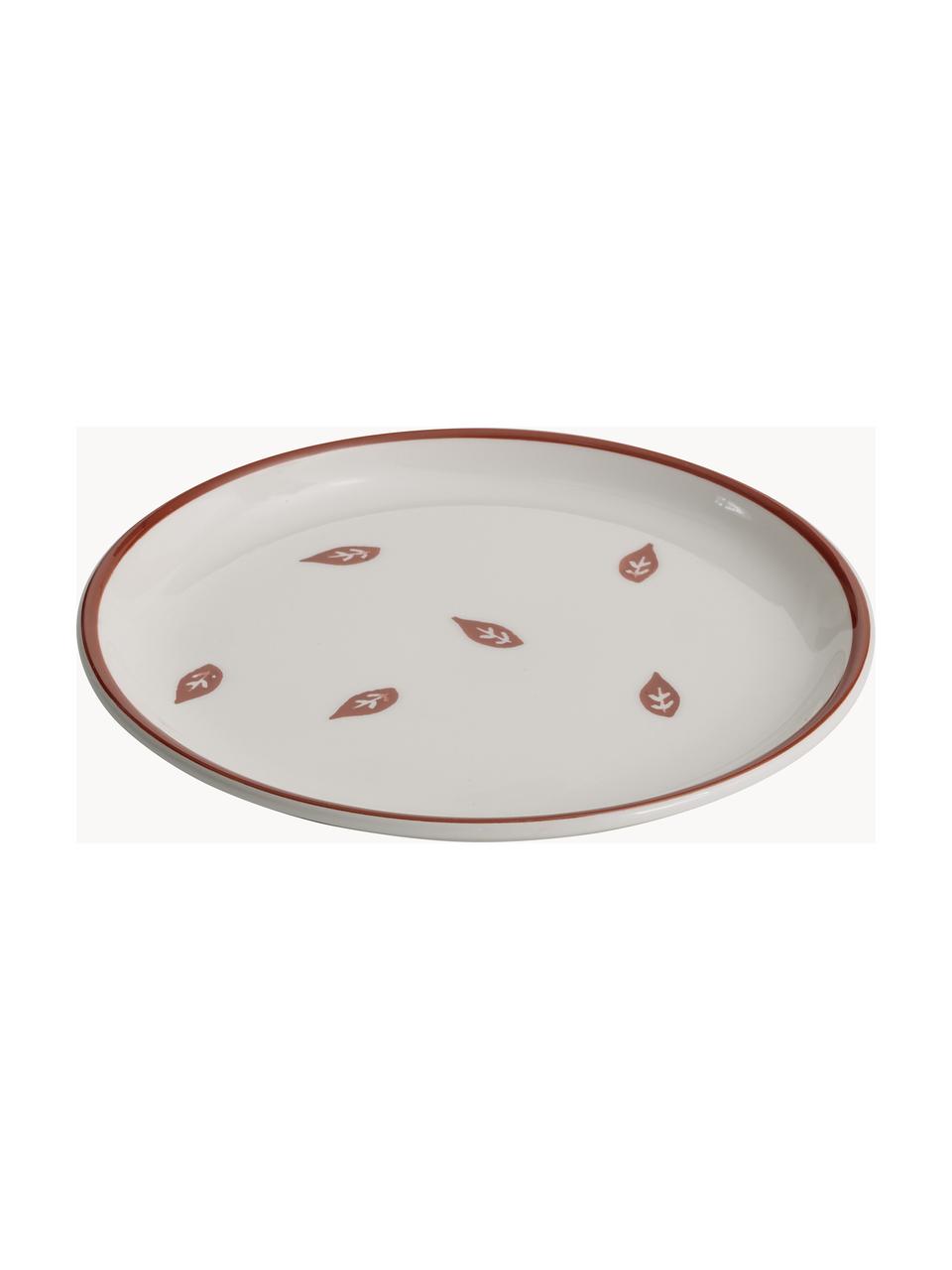 Set di 6 piatti da colazione fatti a mano Desserti, Ceramica, Multicolore, bianco latte, Ø 23 cm