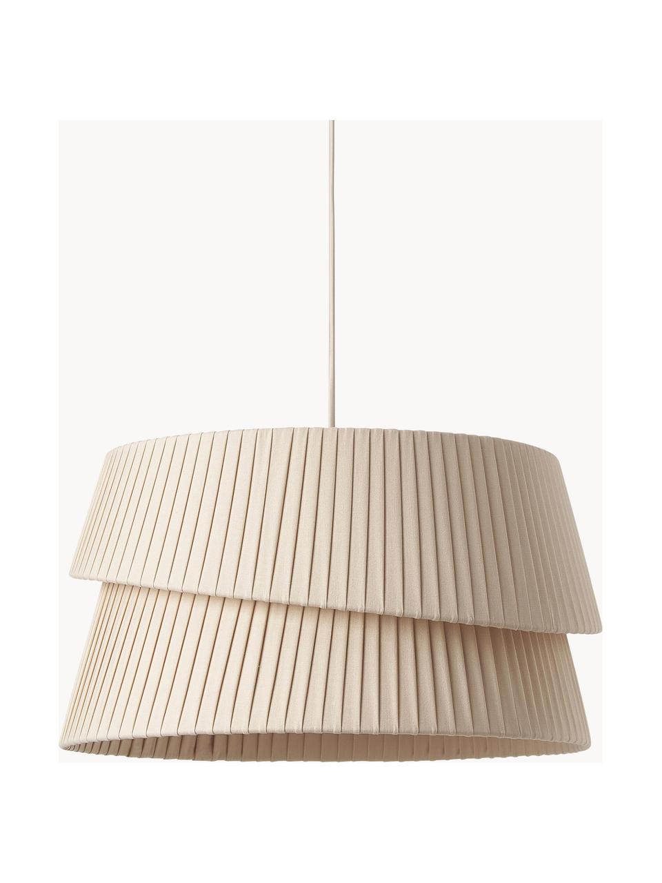 Wandlamp Nyla met asymmetrische lampenkap, Lampenkap: linnen, Beige, Ø 45 x H 45 cm