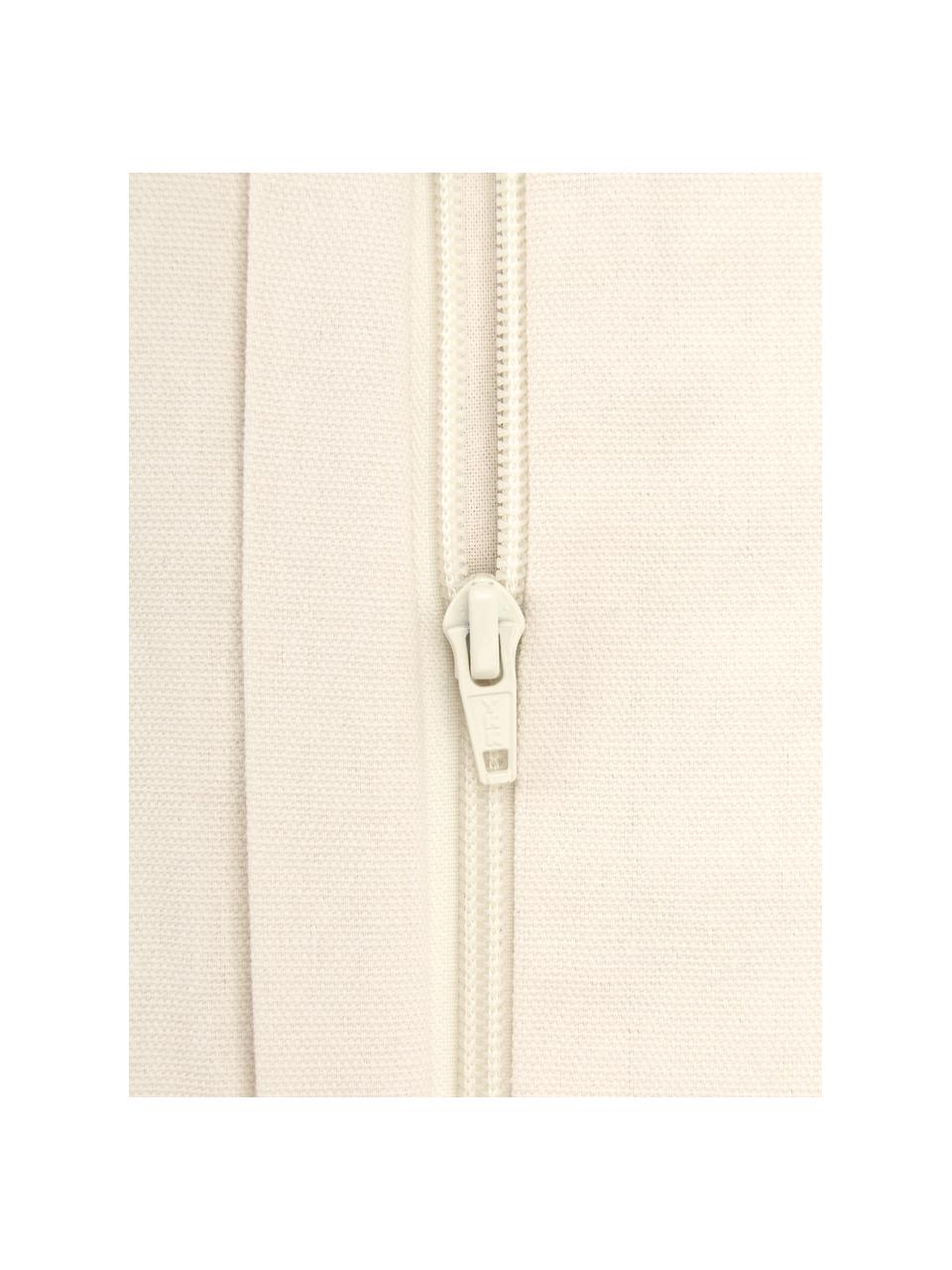 Copricuscino con ornamenti decorativi Yule, 100% cotone, Beige, rosso, Larg. 30 x Lung. 50 cm