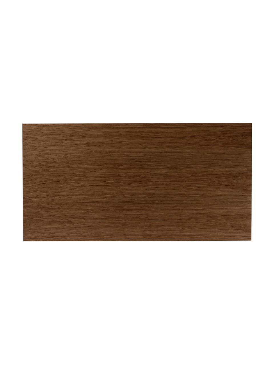 Tmavo morený jedálenský stôl Androgyne, rôzne veľkosti, Drevovláknitá doska strednej hustoty (MDF) s dyhou z dubového dreva, Drevo, morený do tmava, Š 280 x H 110 cm