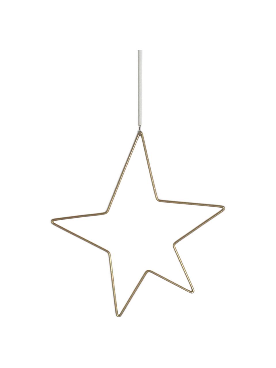 Adorno navideño estrella Kelia, Latón, An 21 x Al 23 cm