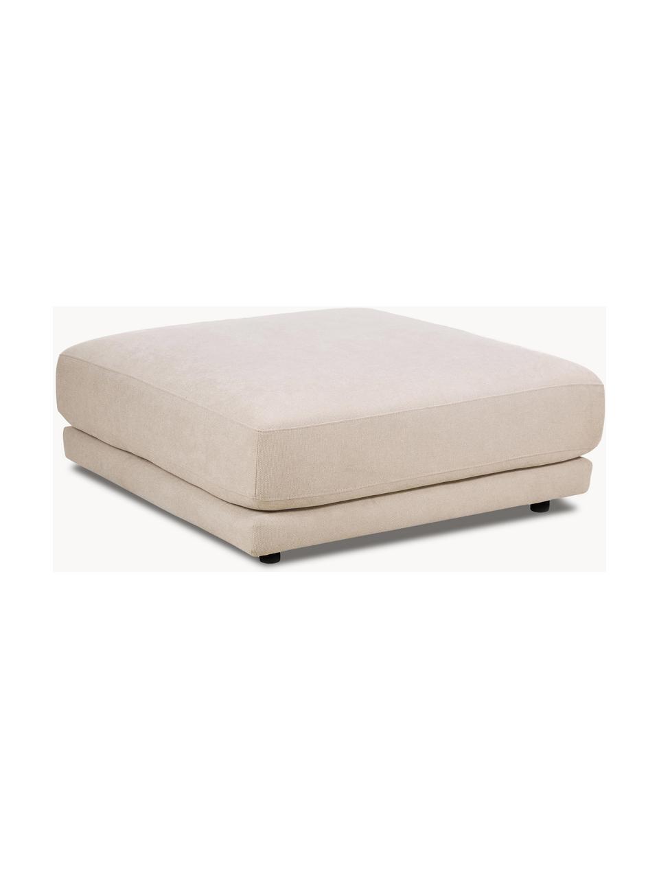 Pouf jasmin, Tissu beige, larg. 105 x haut. 43 cm