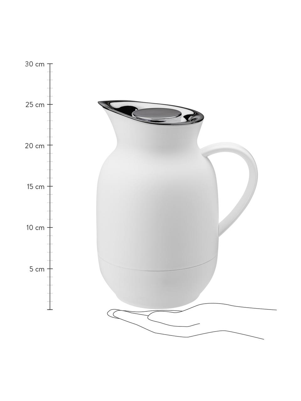 Pichet isotherme blanc mat/argent Amphora, Blanc