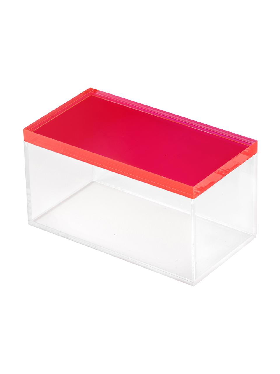 Ensemble de boîtes de rangement Yuki, 3 élém., Verre acrylique, Rose, transparent, Lot de différentes tailles