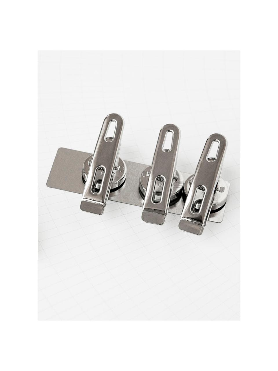 Pince magnétique Clips, 4 pièces, Métal magnétique, Métal, larg. 2 x haut. 5 cm