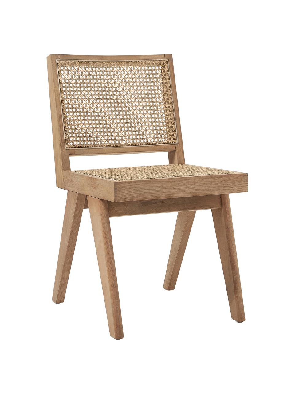 Drevená stolička s viedenským výpletom Sissi, Ratan, dubové drevo lakované, Š 46 x H 56 cm