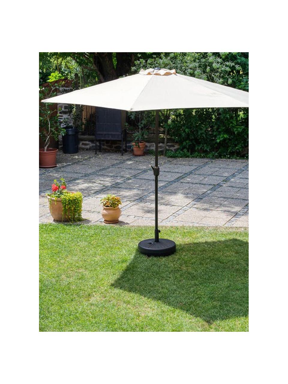 Parasol Basic Sun, Frame: gecoat staal, Bekleding: polyester, Beige, Ø 300 cm x H 230 cm