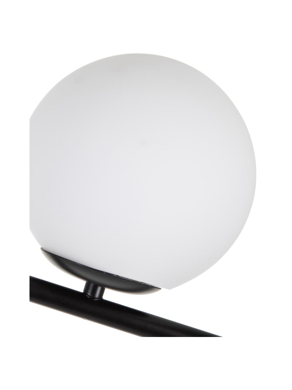 Lampa sufitowa Spheric, Srebrny, transparentnyny, Czarny, biały, S 15 x G 98 cm
