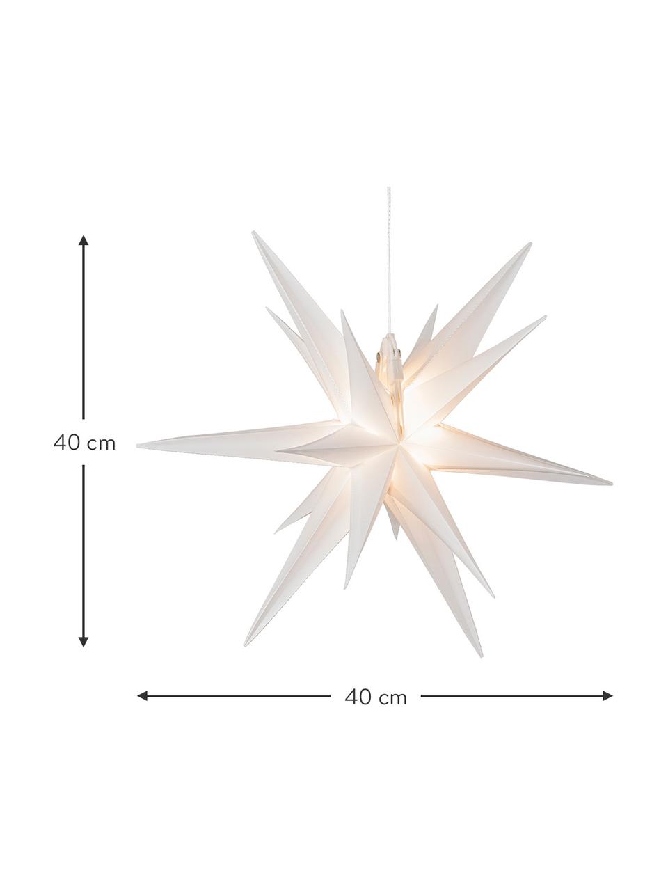 Lampa LED w kształcie gwiazdy z wtyczką Zing, Biały, S 40 x W 40 cm