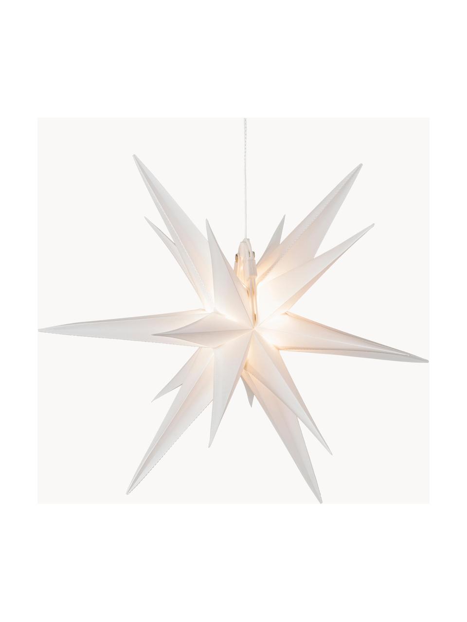 Étoile lumineuse LED à piles Zing, Plastique, Blanc, larg. 40 x haut. 40 cm
