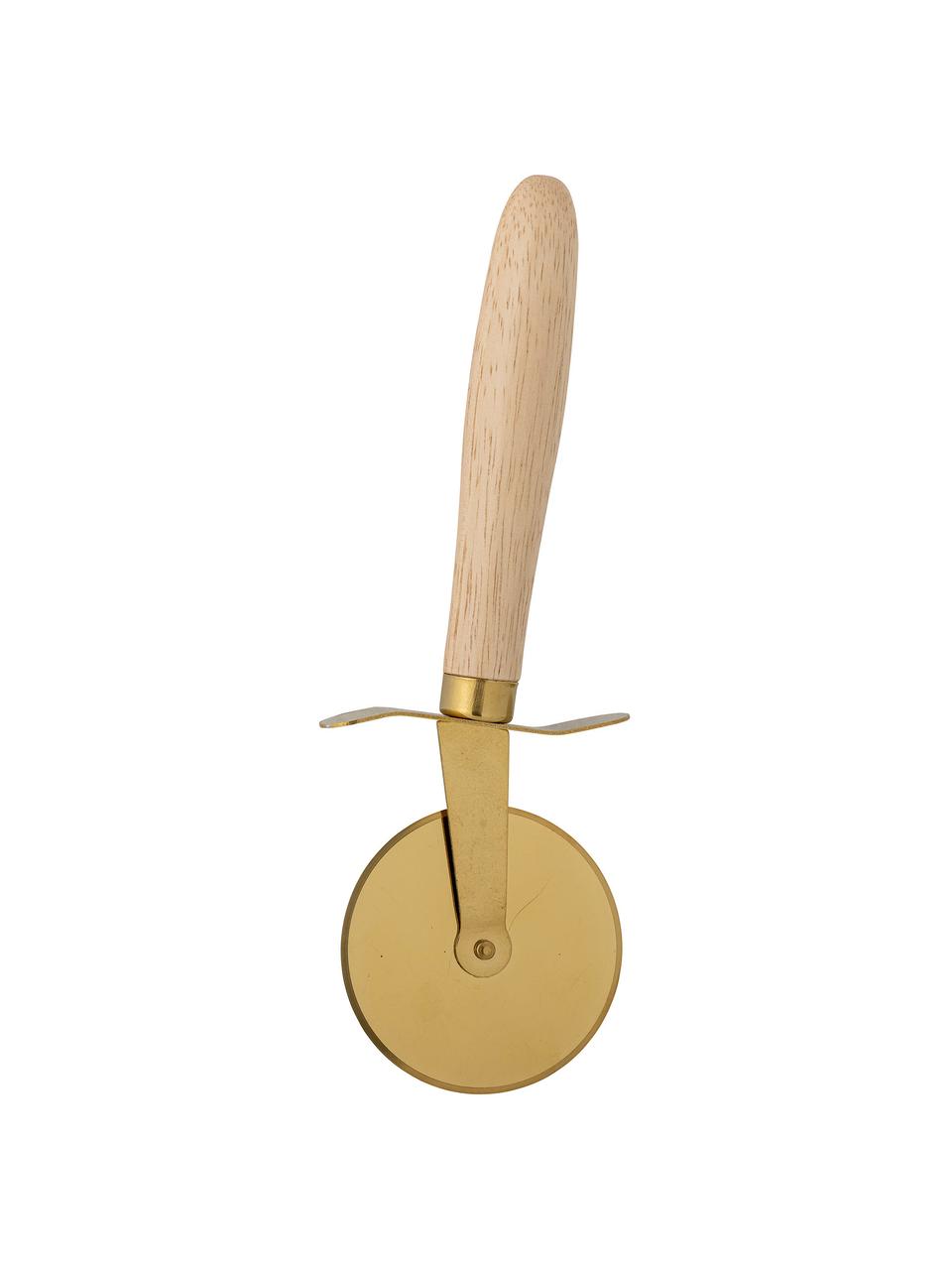 Cortador de pizzas de madera de haya Cati, Dorado, An 2 x L 21 cm