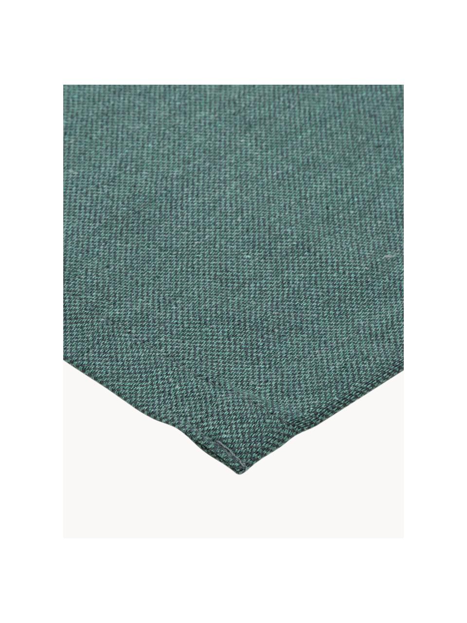 Tischläufer Riva, 55 % Baumwolle, 45 % Polyester

Das in diesem Produkt verwendete Material ist schadstoffgeprüft und zertifiziert nach STANDARD 100 by OEKO-TEX® 14.HIN.40536 HOHENSTEIN HTTI., Petrol, B 40 x L 150 cm