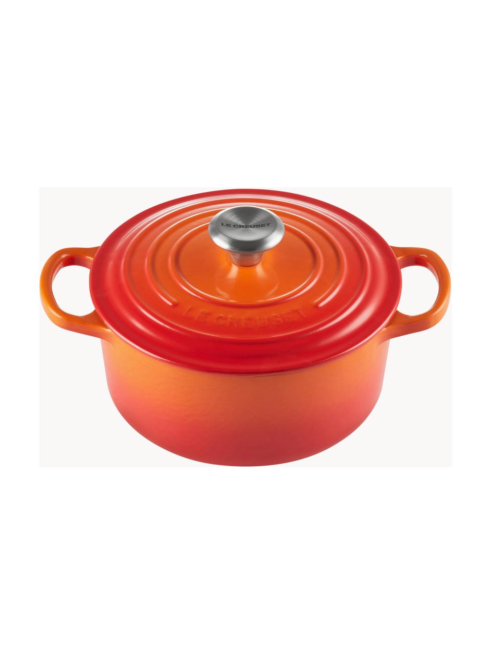 Cocotte ronde en fonte Signature Collection, Orangé, Ø 20 cm