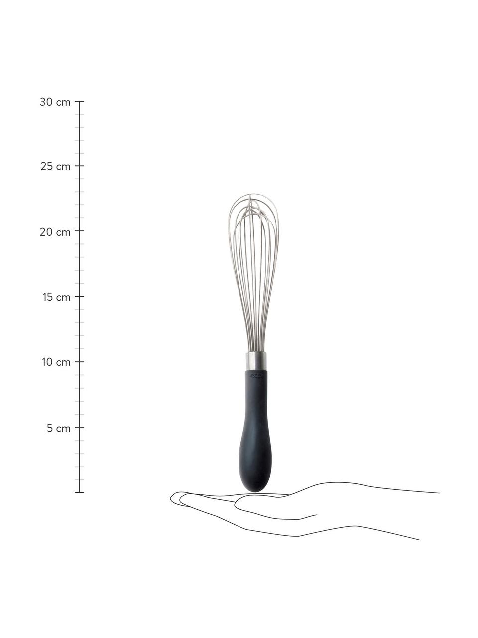Schneebesen Good Grips, Griff: Kunststoff Der Schneebese, Silberfarben, Schwarz, B 3 x L 23 cm