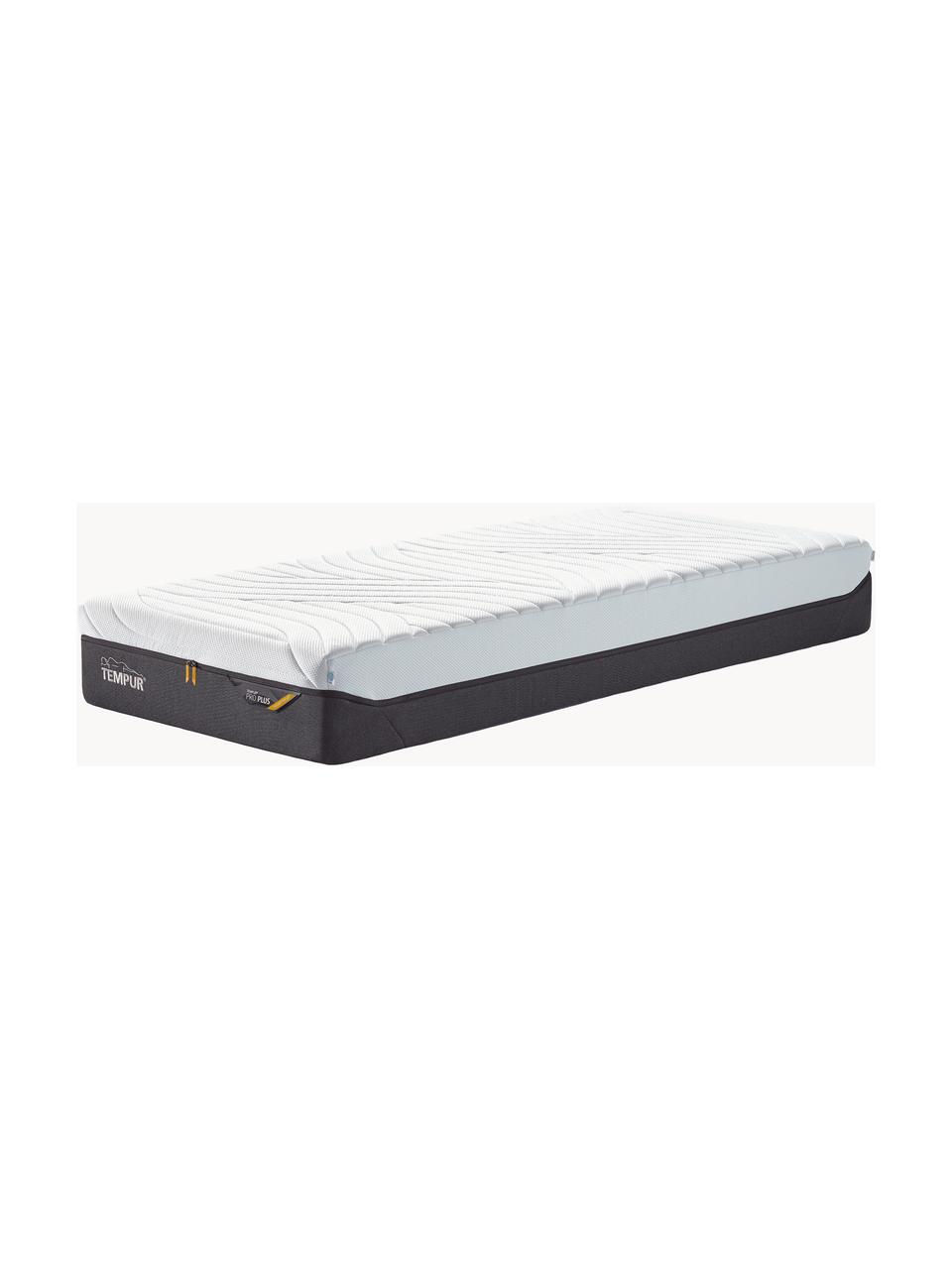 Materasso in memory foam viscoelastico Pro Plus CoolQuilt Medium Firm Hybrid, Retro: 100% poliestere, Ibrido medio duro, Larg. 80 x Lung. 200 cm
