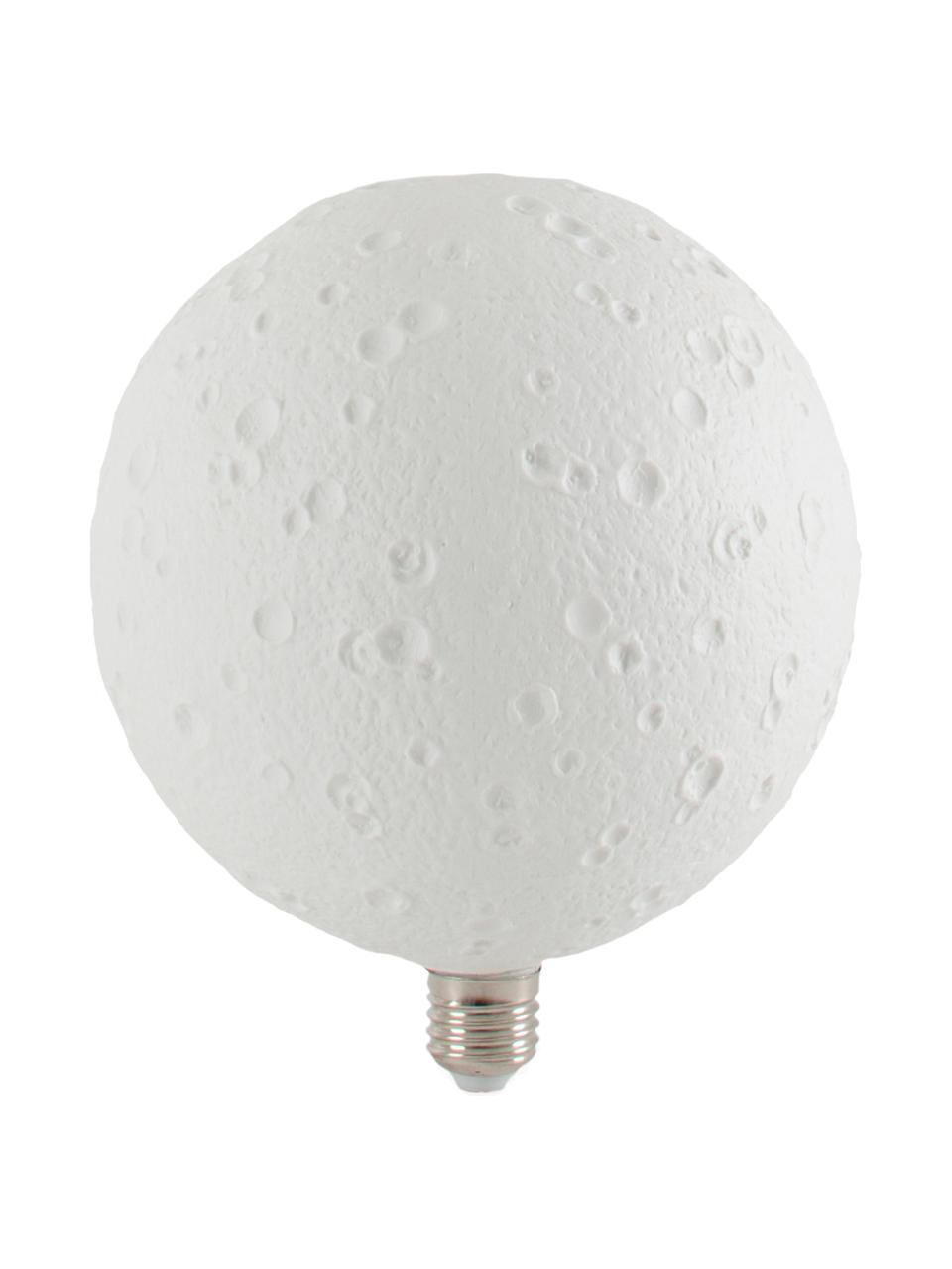 E27 Leuchtmittel, 220lm, neutrales Weiß, 1 Stück, Leuchtmittelschirm: Porzellan, Leuchtmittelfassung: Aluminium, Weiß, Ø 18 x H 20 cm