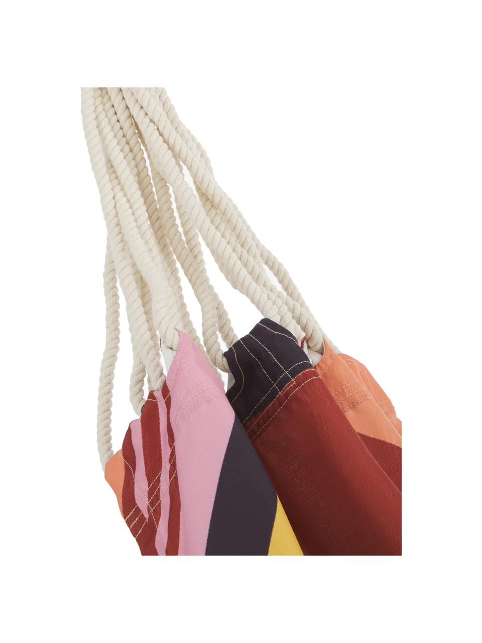 Hamac ethnique Arti, Polyester, Rouge, bleu, noir, rose, jaune, larg. 80 x long. 180 cm